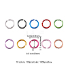 1000pcs 10 Colors Aluminum Jump Rings ALUM-CJ0001-20-2