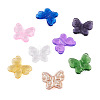 16Pcs 8 Colors Transparent Glass Beads GLAA-TA0001-16-9