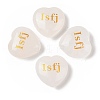Natural Quartz Crystal Heart Engraving MBTI Figurines Statues for Home Office Desk Decorations X1-G-K353-05G-1