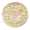 Christmas Series Wax Seal Brass Stamp Head AJEW-M037-01G-20-2