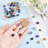 50Pcs 5 Styles Nuggets Natural Red Aventurine & Green Aventurine & Amethyst & Obsidian & Lapis Lazuli Charms PALLOY-HY00026-3