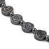 Synthetic Non-Magnetic Hematite Beaded Bracelets BJEW-E084-08-2