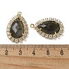 Natural Labradorite Faceted Teardrop Pendants G-I375-01G-08-3