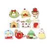 Christmas Opaque Resin Decoden Cabochons RESI-S391-08-1