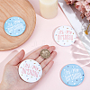 4Pcs 2 Colors It's My Birthday Tinplate Brooches JEWB-CN0001-13-3
