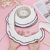 5 Yards Polyester Pleated Lace Ribbon OCOR-DC0001-22-3