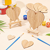 Olycraft Heart Shaped Wooden Boards for Painting AJEW-OC0001-94-5