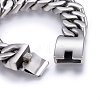 304 Stainless Steel Curb Chains Bracelets BJEW-E346-07A-P-3