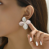 Alloy Imitation Pearl Flower Stud Earrings OJ1811-5