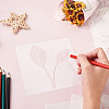 24 Sheets 24 Styles Plastic Drawing Stencil DIY-CW0001-13-6
