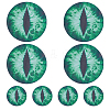 4 Pairs 2 Styles Eye PVC Headlight Car Sticker AJEW-HY0002-38B-1