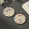 Acrylic Glitter Dangle Earrings for Women FS-WGAA719-01-5