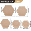 5Pcs 5 Style MDF Wood Boards FIND-WH0159-17-2
