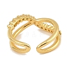 Brass Micro Pave Cubic Zirconia Cuff Rings for Women RJEW-S392-19G-2