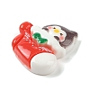 Animal Christmas Socking Theme Opaque Resin Decoden Cabochons RESI-S397-03B-2