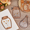 2 Styles Waterproof Self Adhesive Stamping Stickers Sets DIY-CP0011-05E-4