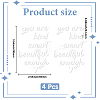 Waterproof PET Car Rearview Mirror Stickers DIY-WH20001-71C-2