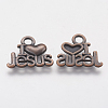 Tibetan Style Alloy Pendants X-PALLOY-2390-R-FF-2