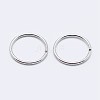 Anti-Tarnish Rhodium Plated 925 Sterling Silver Open Jump Rings STER-F036-02P-0.5x5mm-2