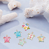  48Pcs 6 Style Alloy Enamel Pendants ENAM-NB0002-06-4