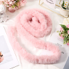 2Pcs 2 Colors Faux Fur Chenille Stick Fabric Roll for Christmas Tree Decor or Wreath Bows Craft FIND-CY0001-49-3