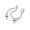 Wire Wrap Nose Ring for Teen Girl Women AJEW-TAC0029-08P-2