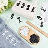 52Pcs 2Bags 2 Colors Computerized Embroidery Cloth Iron On/Sew On Patches DIY-FG0009-86-4