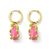 Brass Hoop Earrings EJEW-S251-04D-G-4