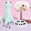 25Sets Flat Round Plastic Doll Craft Eyes FIND-GA0005-41-4