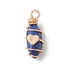 Bullet Shape Gemstone Pendants PALLOY-JF03214-3