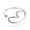 Heart Brass Cup Peg Ring Settings KK-N274-22P-2