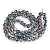 Transparent Electroplate Glass Bead Strands EGLA-TAC0003-04J-2