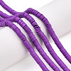 Handmade Polymer Clay Bead Strands CLAY-T002-6mm-54-2