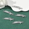SHEGRACE Brass Micro Pave Clear Cubic Zirconia Connector Charms XGRQ3D373-494P-5