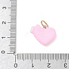 304 Stainless Steel Enamel Pendants SA-CBA08A6-05G-3