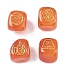 4Pcs 4 Styles Natural Carnelian Display Decorations G-F786-03A-02-1