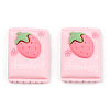 Opaque Resin Imitation Food Cabochons CRES-YWC0002-01A-3