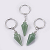 Natural Green Aventurine Keychain KEYC-P041-A011-1