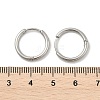 Tarnish Resistant 304 Stainless Steel Huggie Hoop Earrings EJEW-G272-02-12mm-P-4