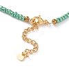 Round Glass Seed Beaded Necklaces NJEW-JN03207-02-3