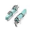 Synthetic Turquoise Big Pointed Pendants G-A172-16I-2