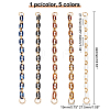   5Pcs 5 Colors Purse Chains PURS-PH0001-20-2