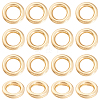 200Pcs 304 Stainless Steel Round Rings STAS-BBC0010-21C-7