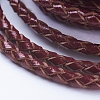 1 Roll Round Braided Cowhide Cords WL-SC0001-01A-3