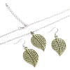 Bohemian Style Alloy Pendant Necklaces & Dangle Earrings Sets WG43411-07-2