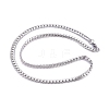 Men's 304 Stainless Steel Cuban Link Chain Necklaces X-NJEW-G340-13P-2