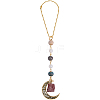1Pc Hollow Moon Zinc Alloy Pendant Decoration HJEW-BM0001-59-1
