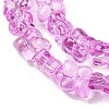 Transparent Glass Beads Strands GL-CBAAE04-01G-3