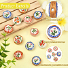 6Pcs 6 Styles Handmade Porcelain Beads PORC-YW0001-82-3