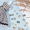 32Pcs 4 Colors Alloy Buckle DIY-FG0005-99-5